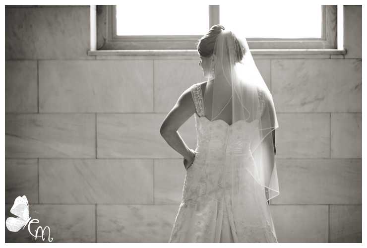 Beaver Simpson Wedding - Bridal Portraits taken at the Arkansas State Capitol Building in Little Rock, AR
